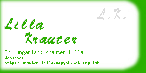 lilla krauter business card